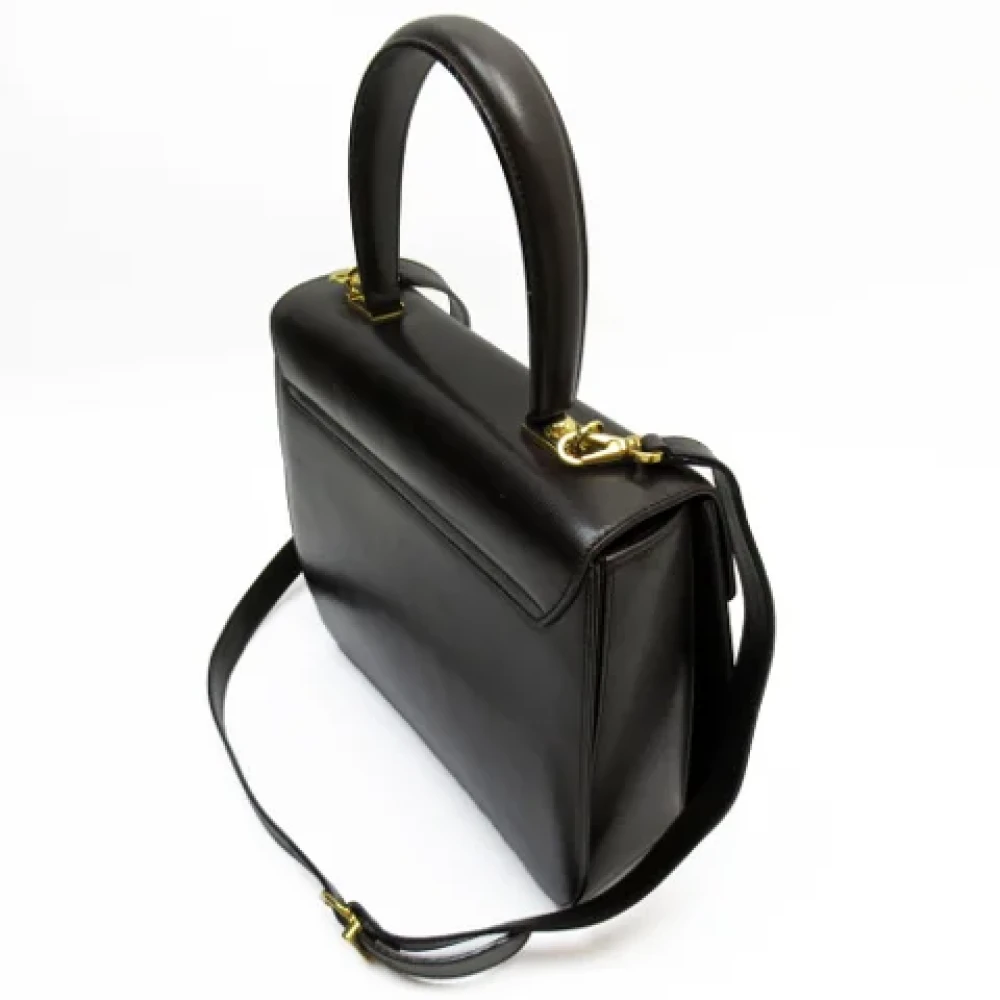 Salvatore Ferragamo Pre-owned Leather handbags Brown Dames