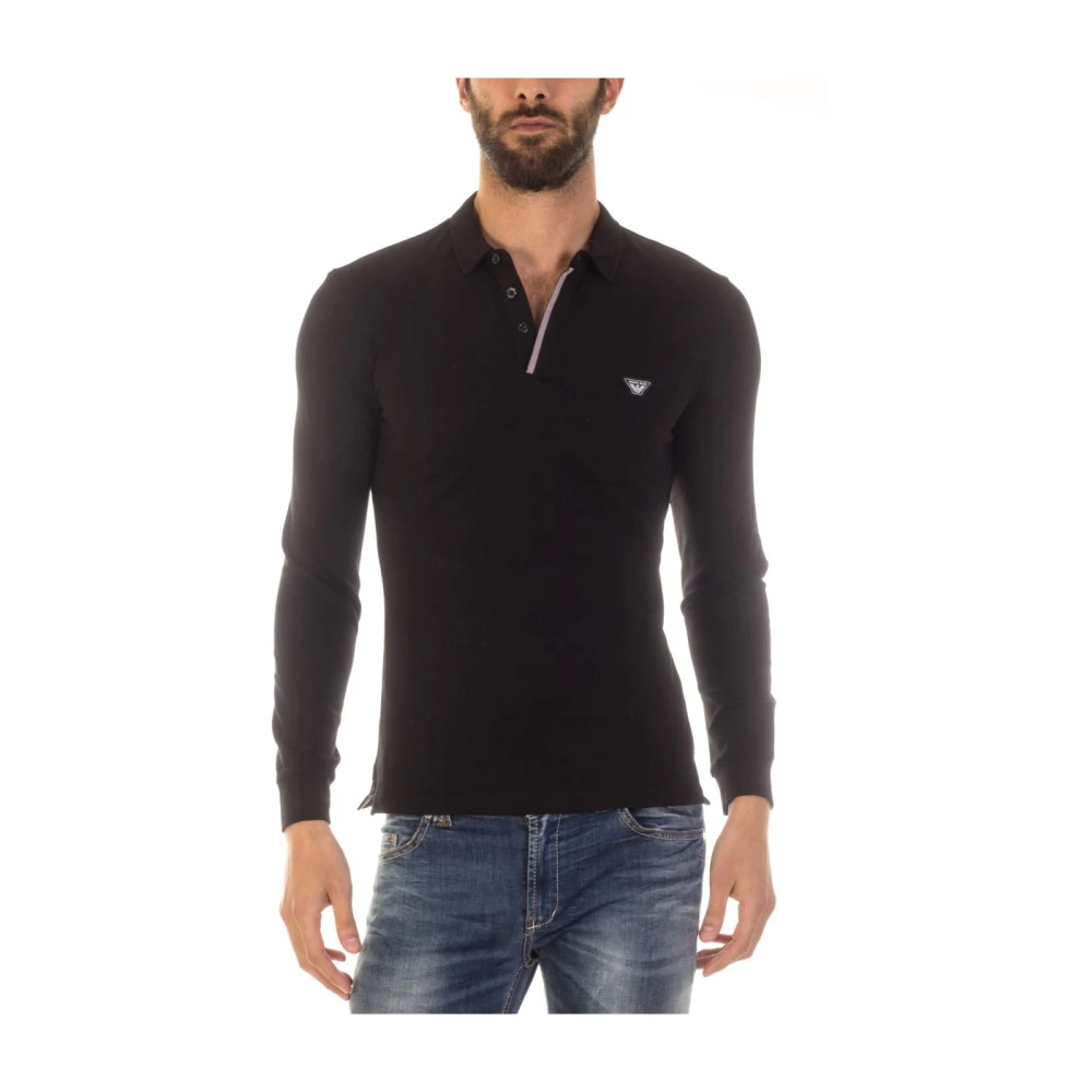 Armani Jeans Men's Black Polo Shirt - Polo Shirts - S - Tops