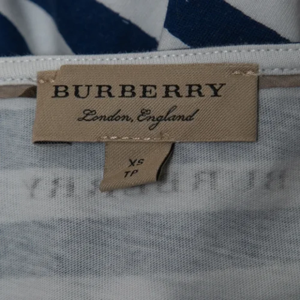 Burberry Vintage Pre-owned Cotton tops Blue Dames