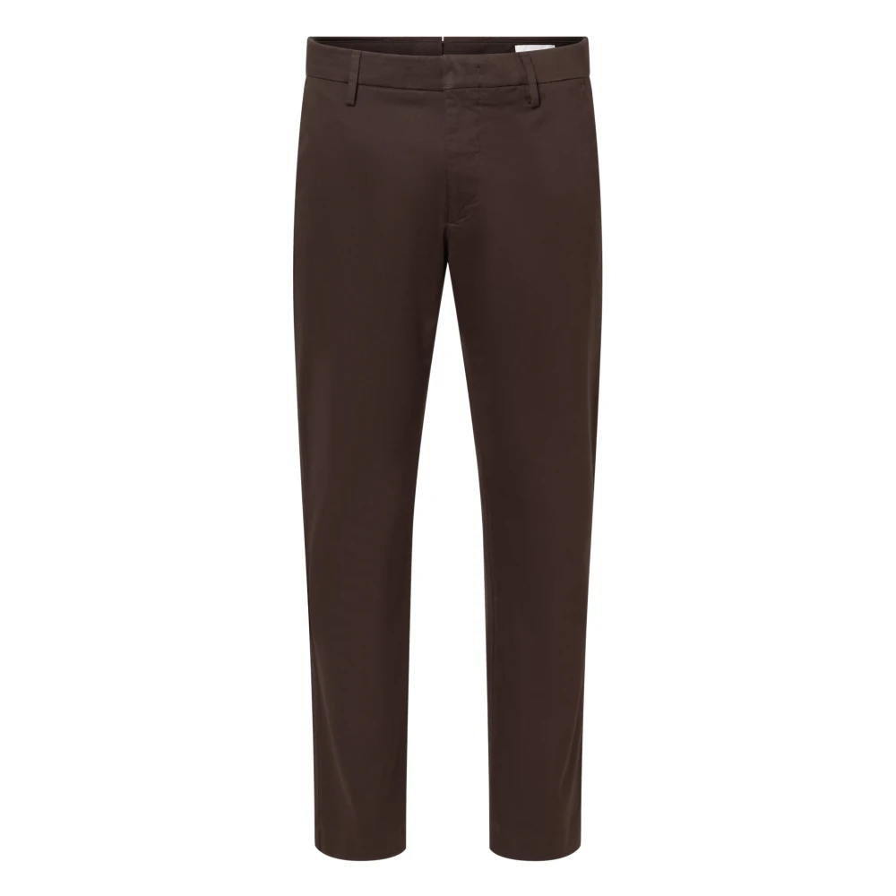 Nn07 Slim Fit Chino in Italiaans katoen Brown Heren