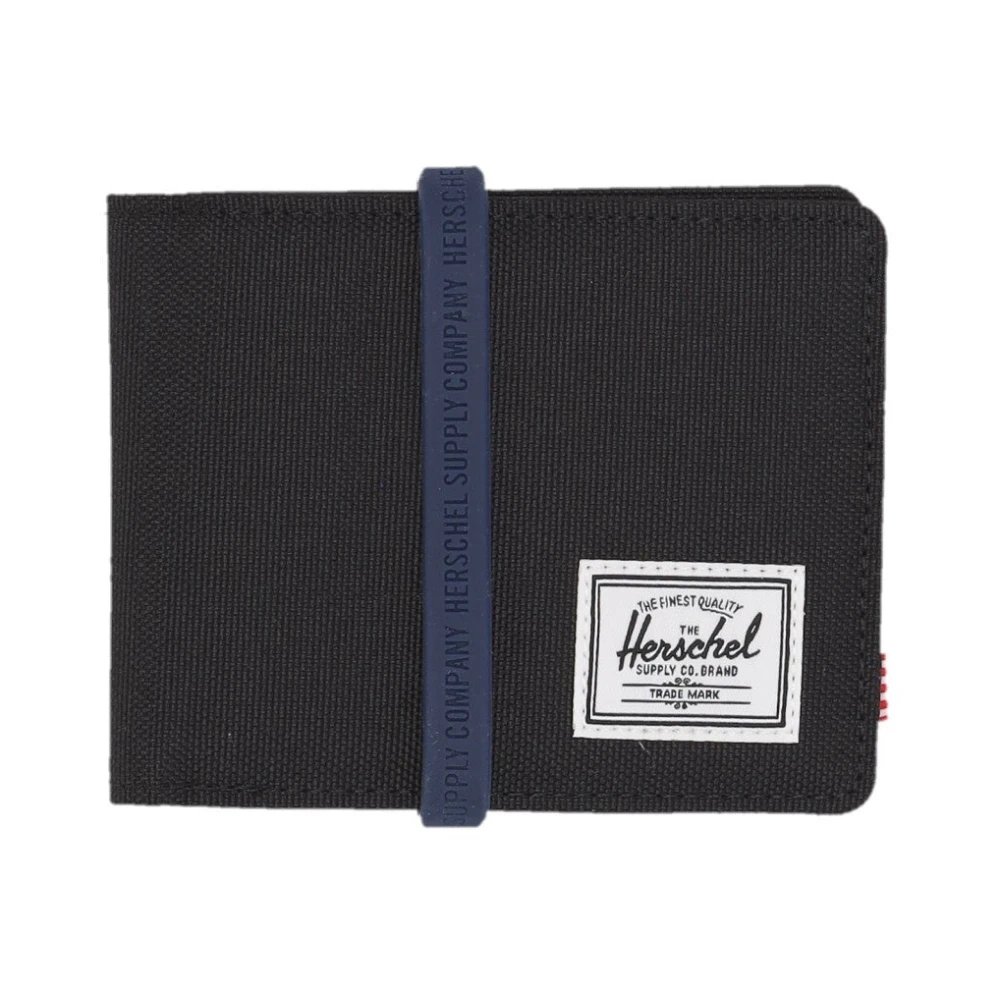 Herschel Unisex Black Roy Book Wallet Rfid Blocking