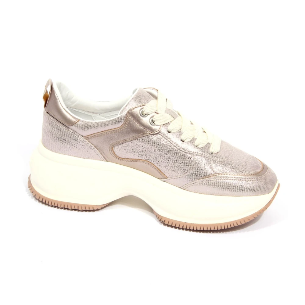 Hogan Active Metallic Conchiglia Schoenen Dames Schoenen Roze
