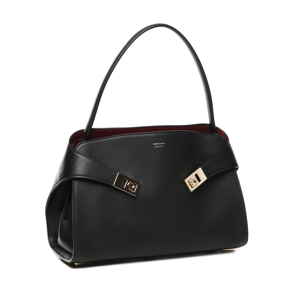 Salvatore Ferragamo Zwarte Schoudertas Black Dames