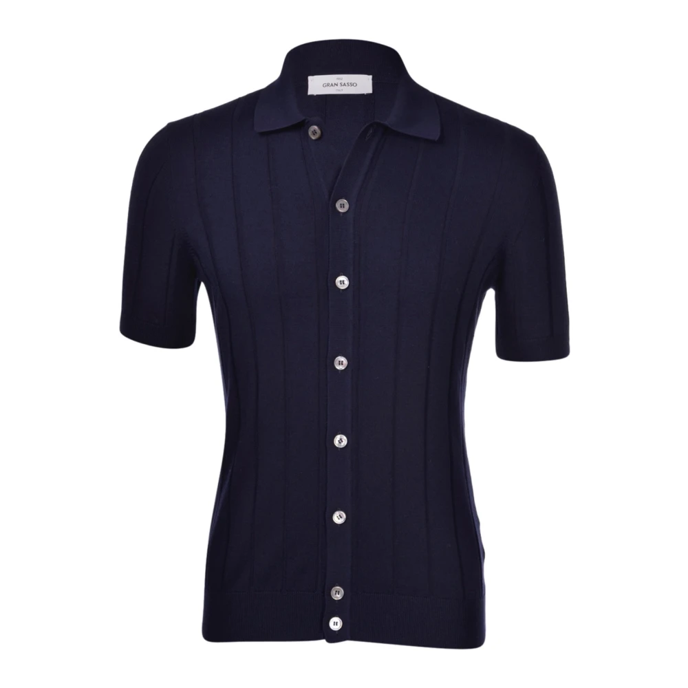 Gran Sasso Homme Bleu - Tops > Polo Shirts