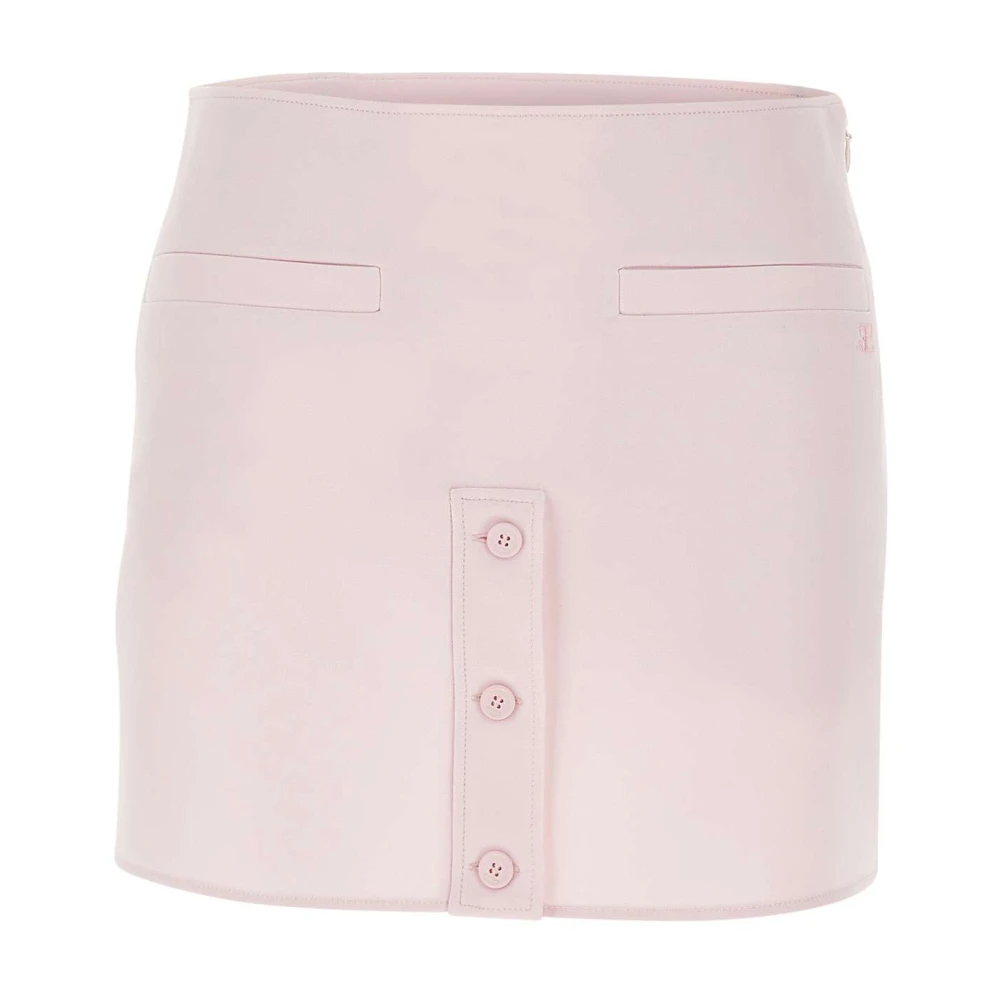 Courrèges Femme Rose - Jupe Mini Skirt - Jupes - Taille: 34 Fr
