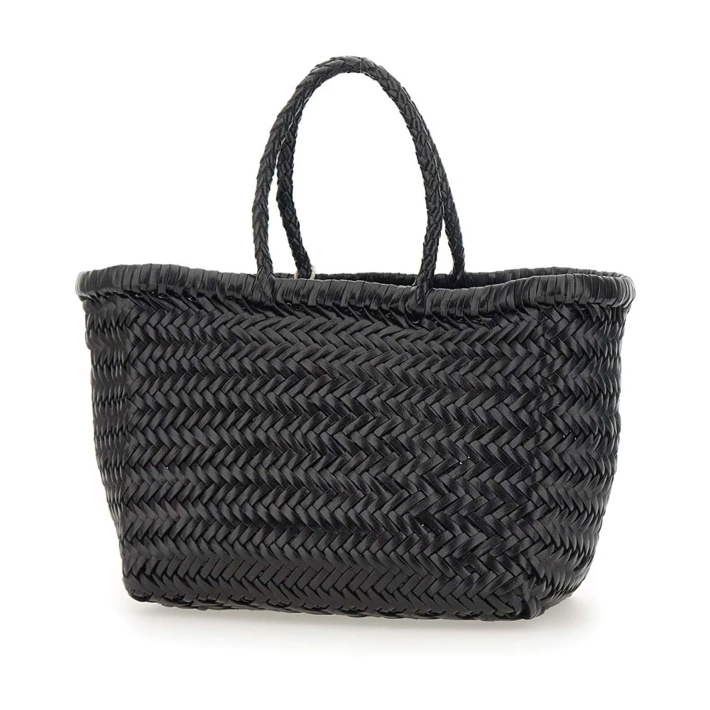 Dragon Diffusion Handgeweven Zwarte Chevron Handtas Black Dames