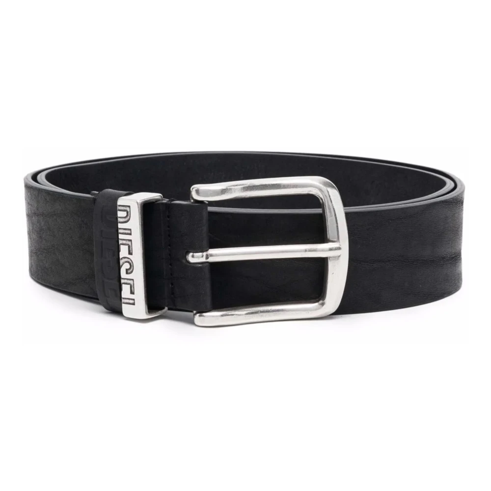 Diesel Zwarte Riemen voor Mannen Black Heren