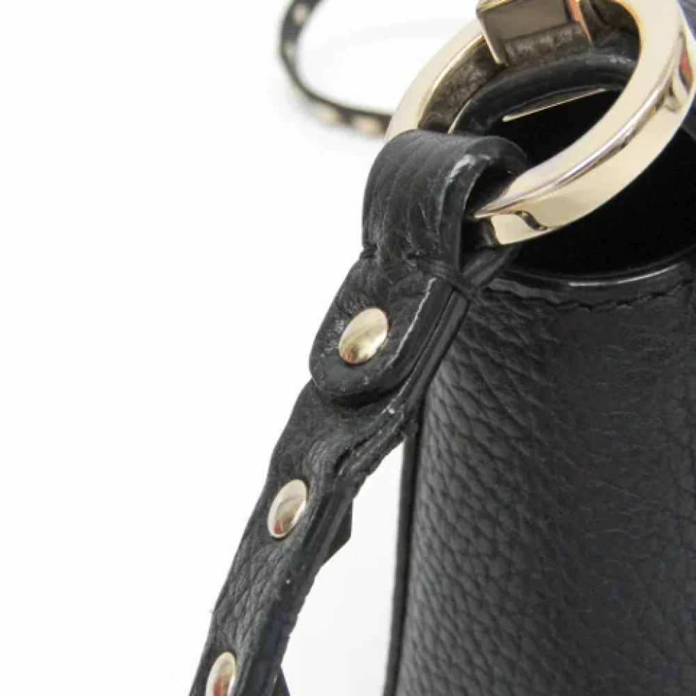 Valentino Vintage Pre-owned Leather shoulder-bags Black Dames