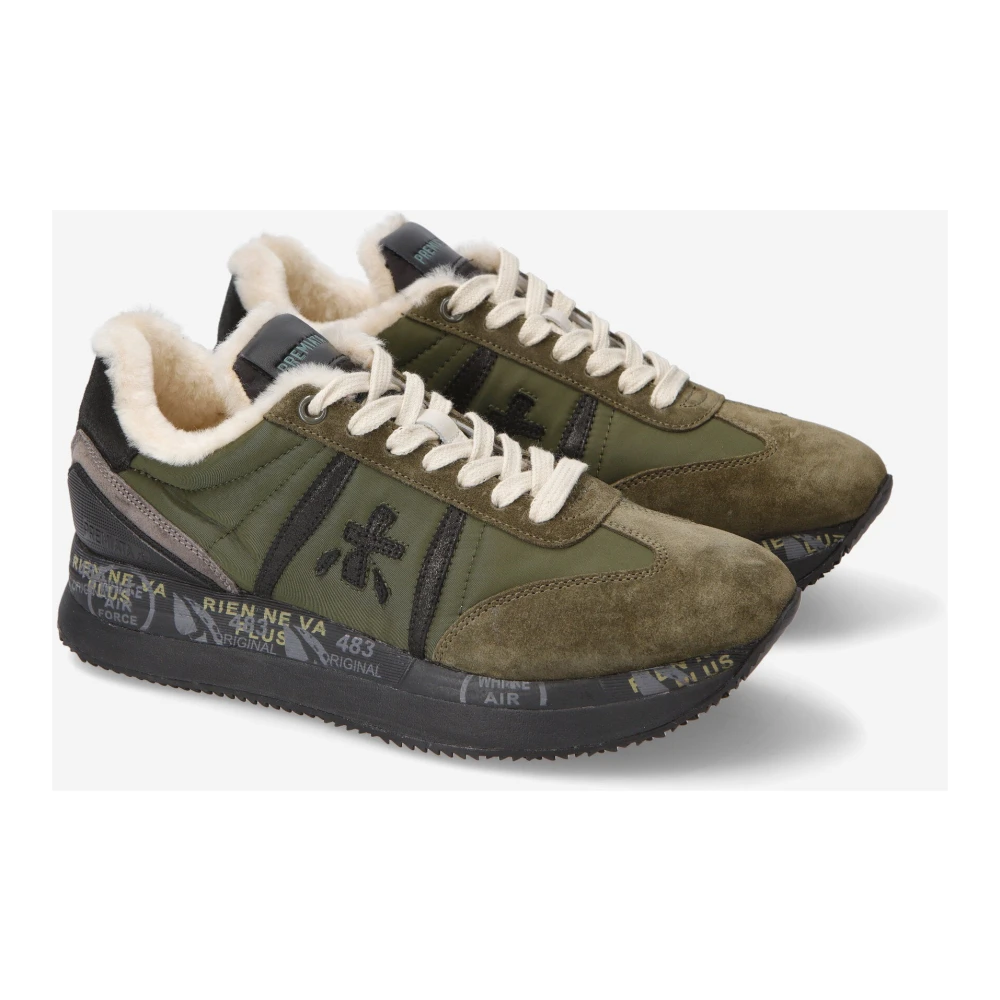 Premiata Conny Sneakers Stijlvol en Trendy Green Dames