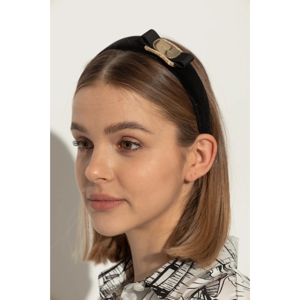 Salvatore Ferragamo Fluwelen hoofdband Black Dames