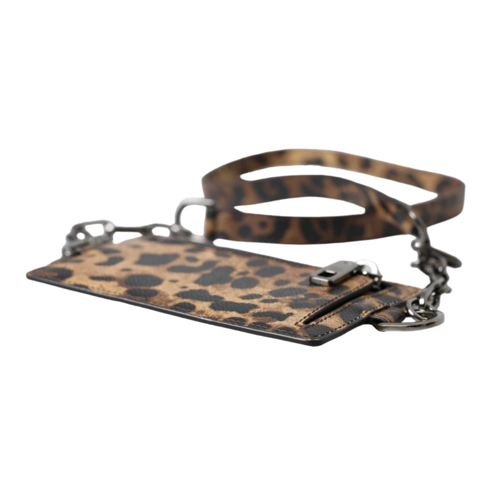 Dolce & Gabbana Luipaardprint Kaarthouder Portemonnee Multicolor Dames