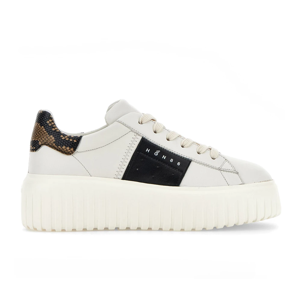 Hogan Women's White Sneakers,, H-Stripes Trainers Size 6 Uk