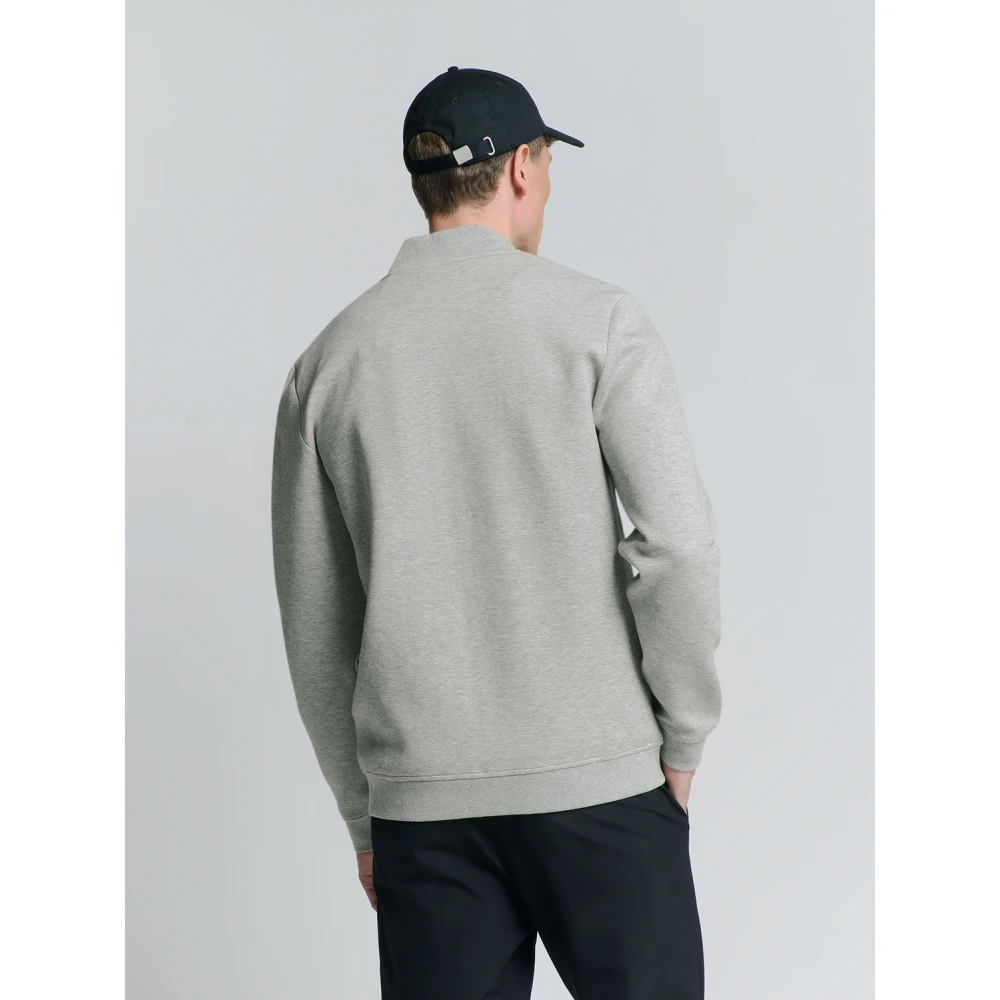 No Excess Piqué Bomber Rits Jas Gray Heren