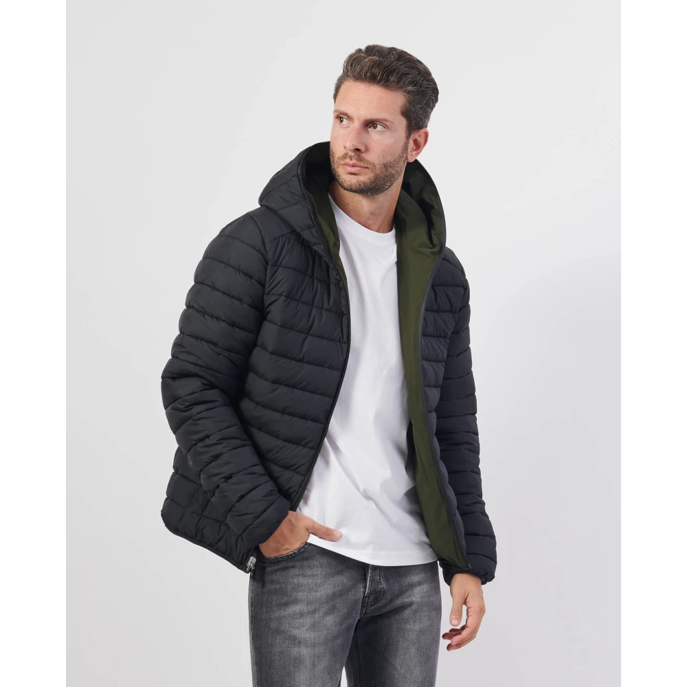 Save The Duck Omkeerbare Groene Jas met Rits Green Heren