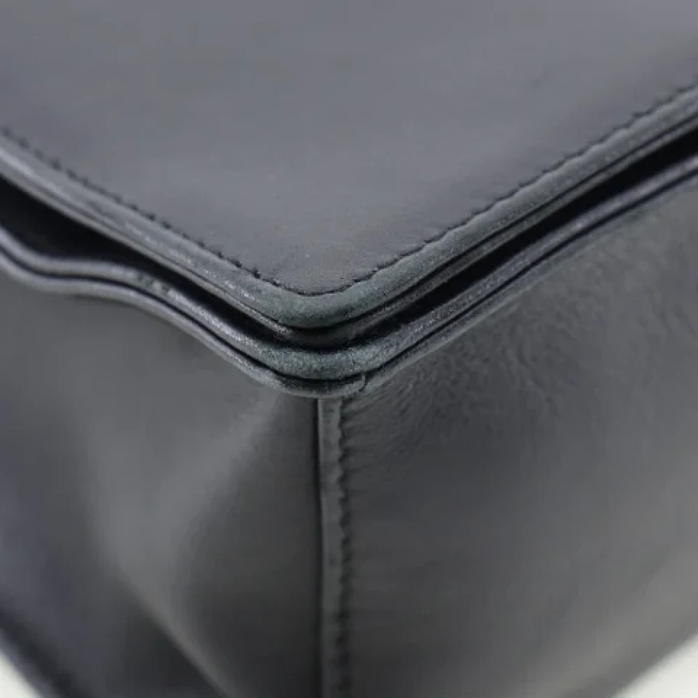 Gucci Vintage Pre-owned Leather shoulder-bags Black Dames