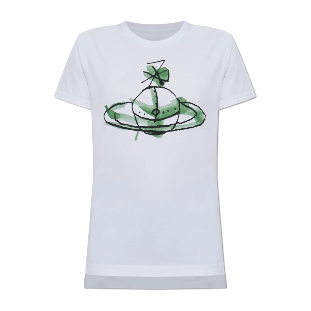 Vivienne Westwood Women's White T-Shirt With Logo
