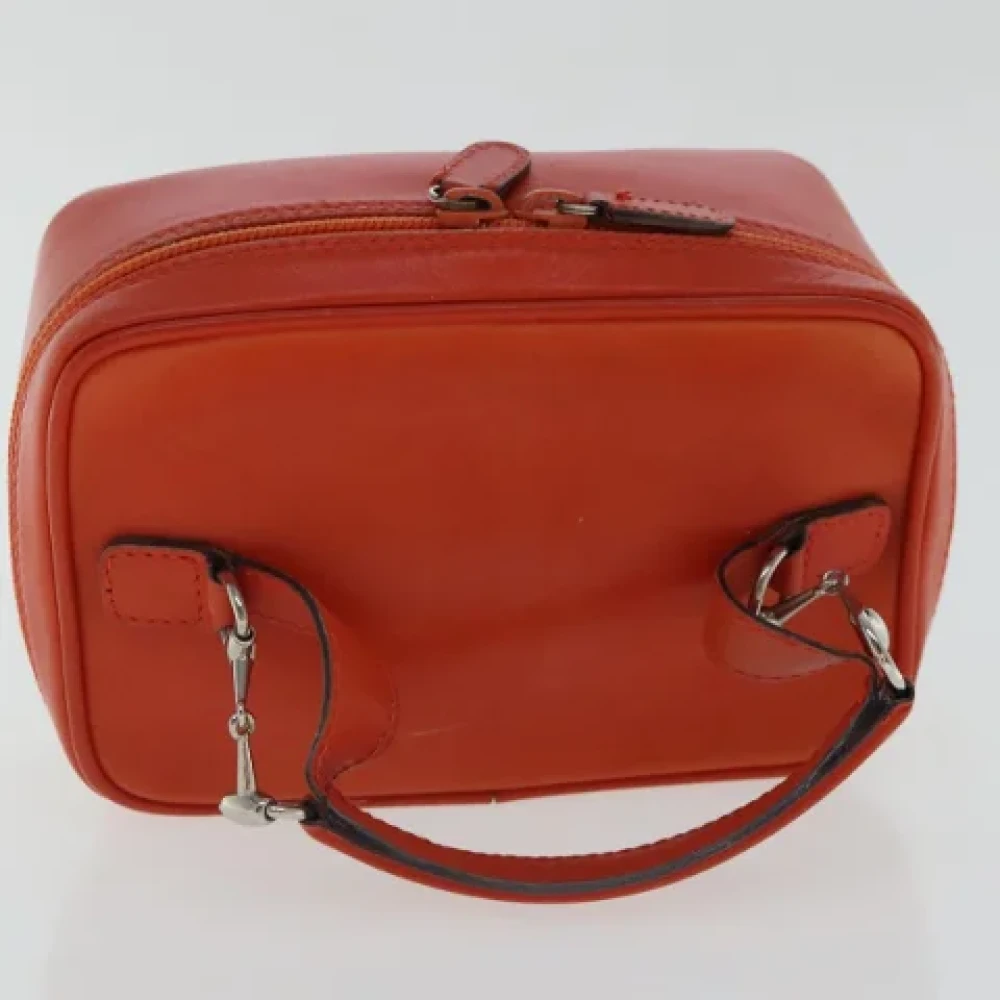 Gucci Vintage Pre-owned Leather gucci-bags Orange Dames