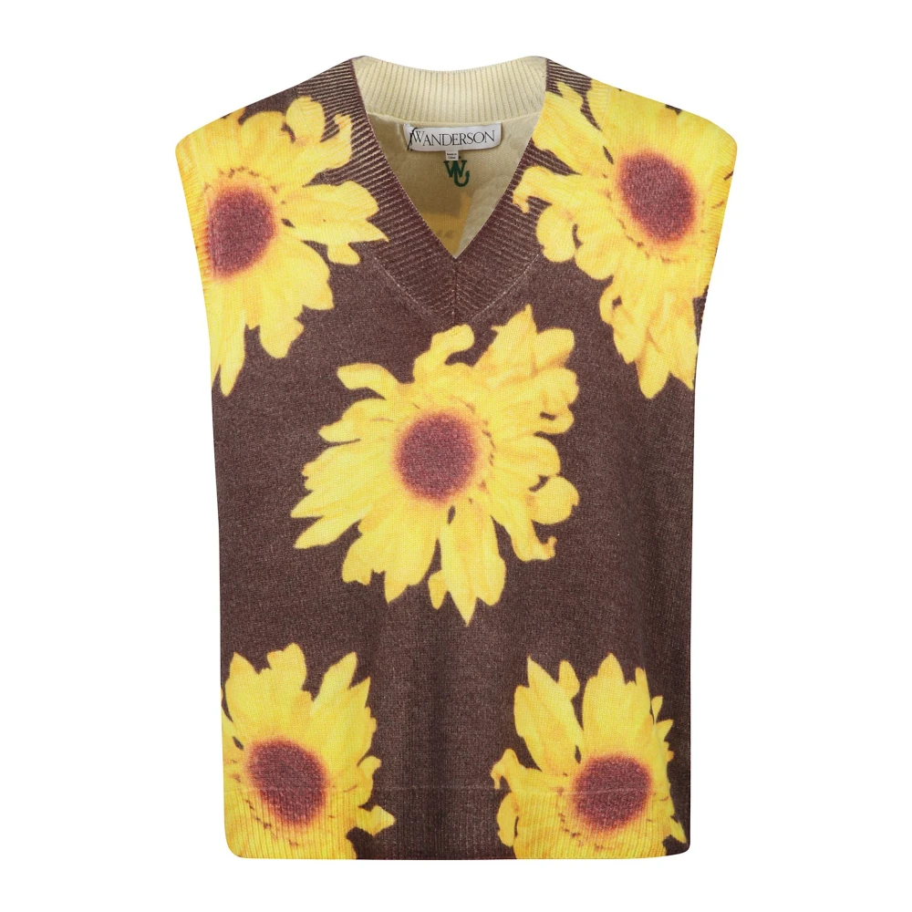 JW Anderson Stijlvol Bedrukte Vest voor Mannen Multicolor Heren