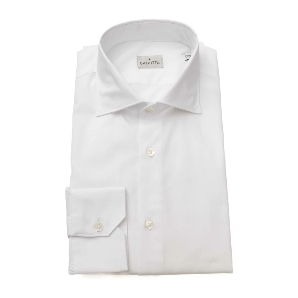 Bagutta Formele Franse Kraag Shirt White Heren