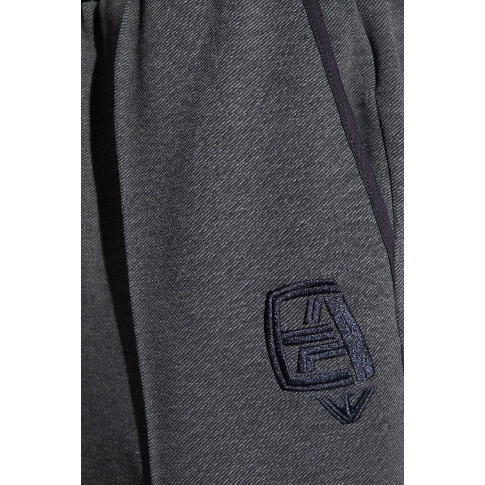 Emporio Armani Sweatpants met logo Blue Heren