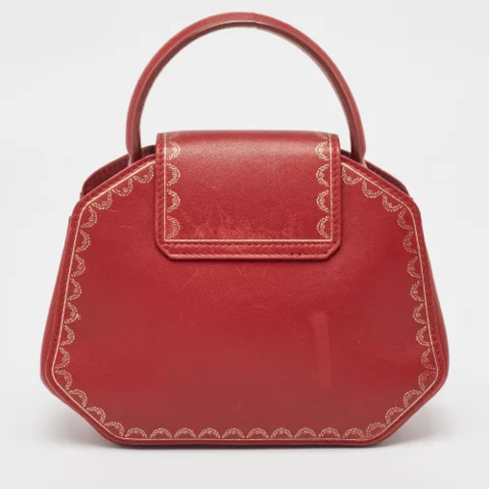 Cartier Vintage Pre-owned Leather handbags Red Dames