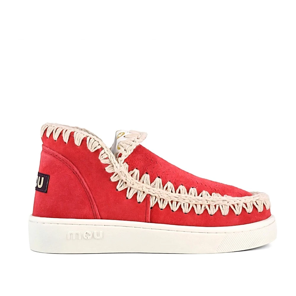 Mou Women's Red Winter Boots, 7 Uk, Trainers