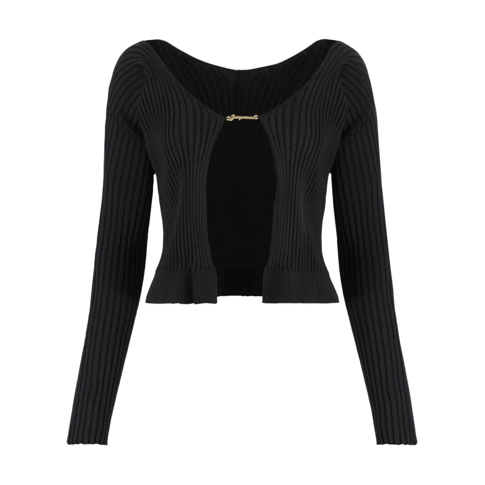 Jacquemus Svart Pralu Ribbed Knit Top