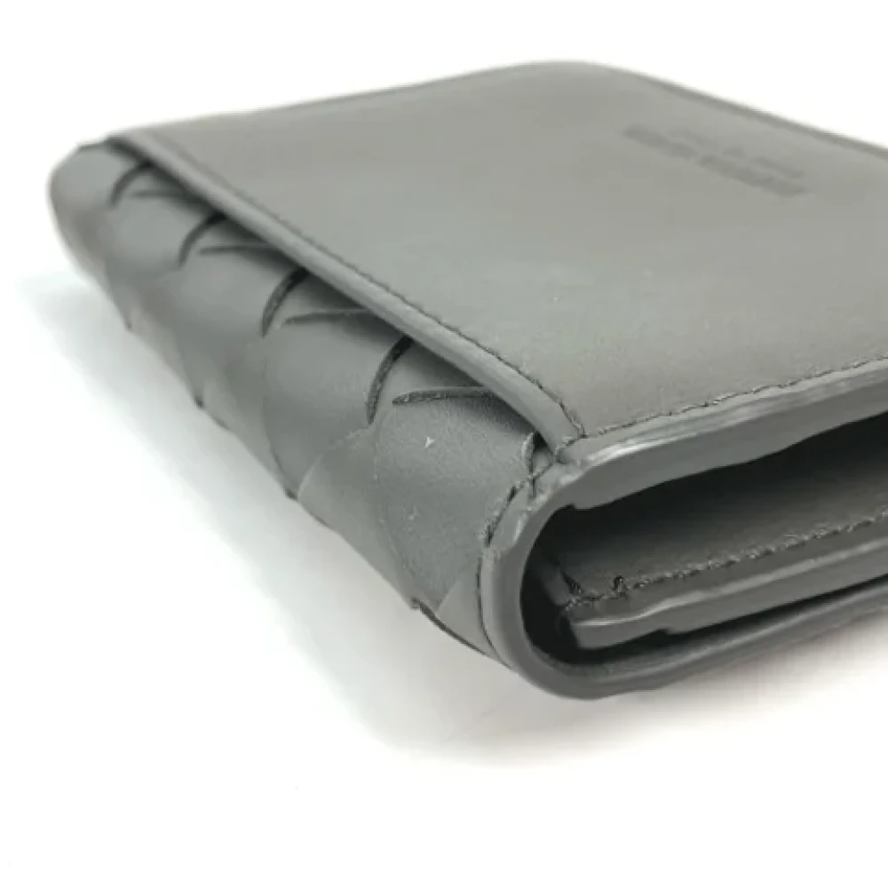 Bottega Veneta Vintage Pre-owned Leather wallets Gray Heren