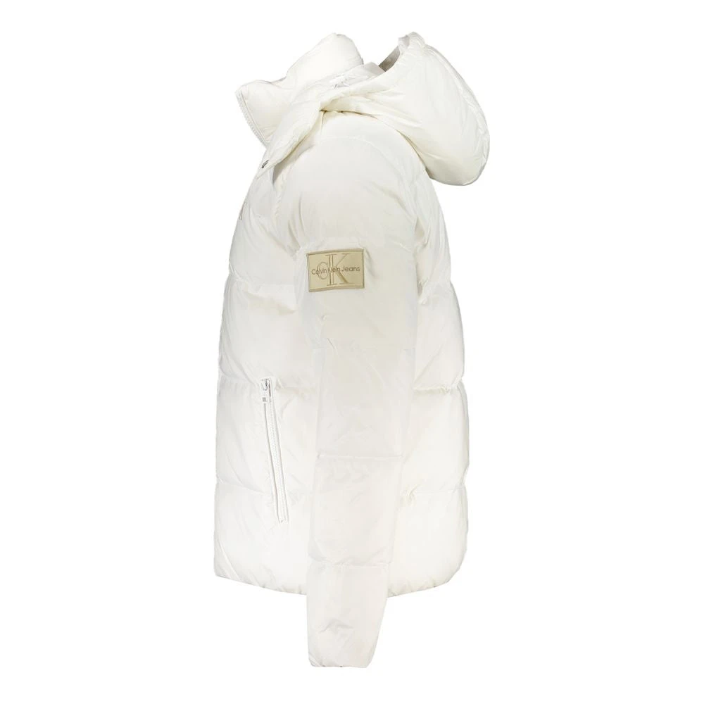 Calvin Klein Nylonjas met capuchon en zakken White Heren