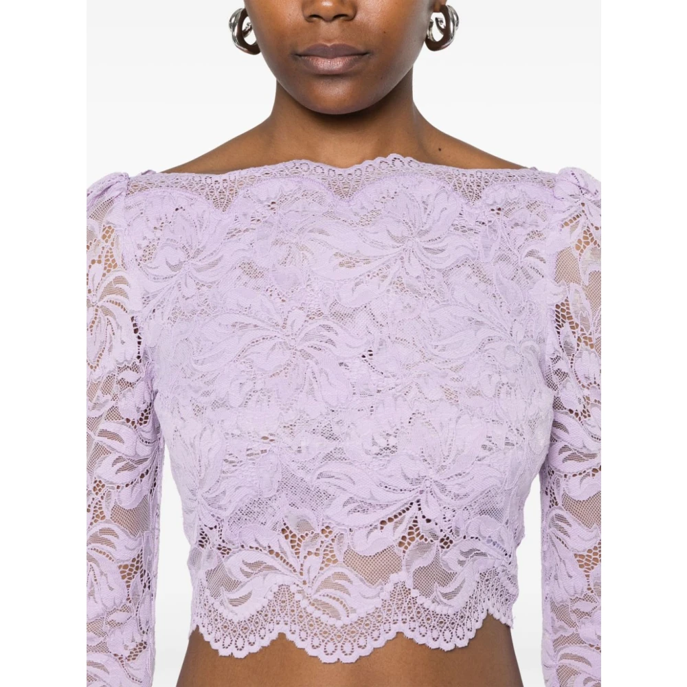 Paco Rabanne Lilla T-shirts & Polo's voor vrouwen Purple Dames