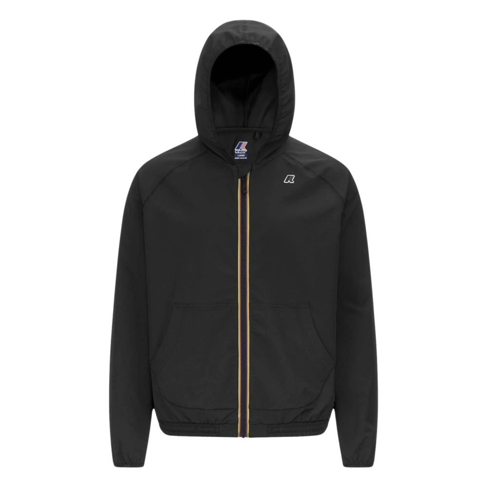 K-Way Men's Black Light Jackets, Xl, Sia Jacket