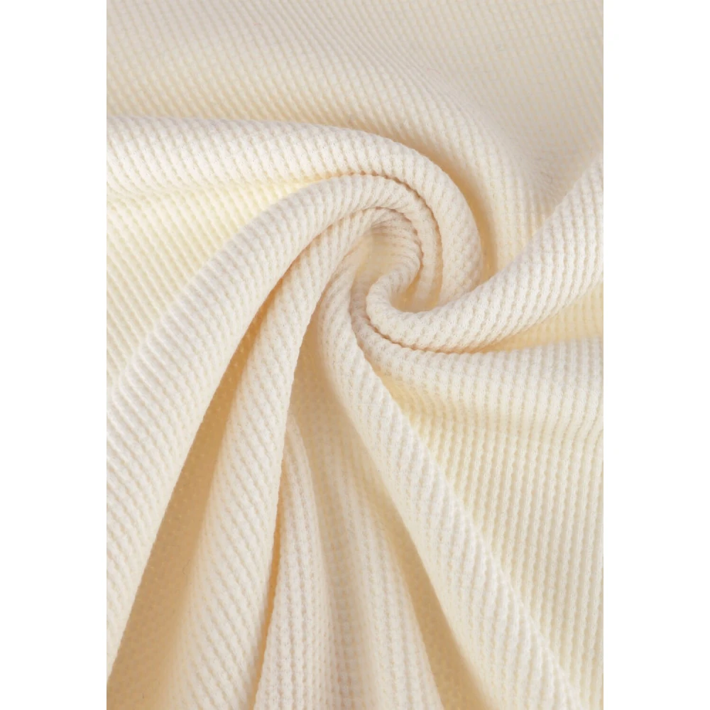 Anerkjendt Heren Waffle Tee Polo T-shirts Beige Heren