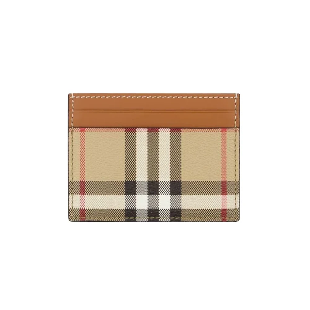 Burberry Leather wallets Beige Dames