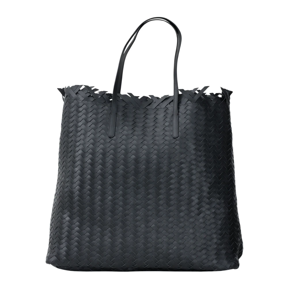 Richmond Zwarte geweven shopper tas Black Dames