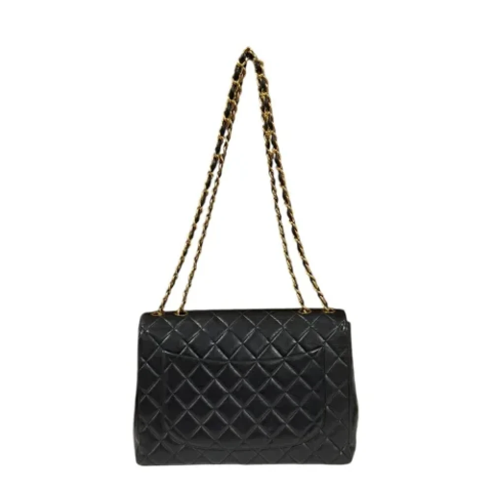Chanel Vintage Pre-owned Leather shoulder-bags Black Dames