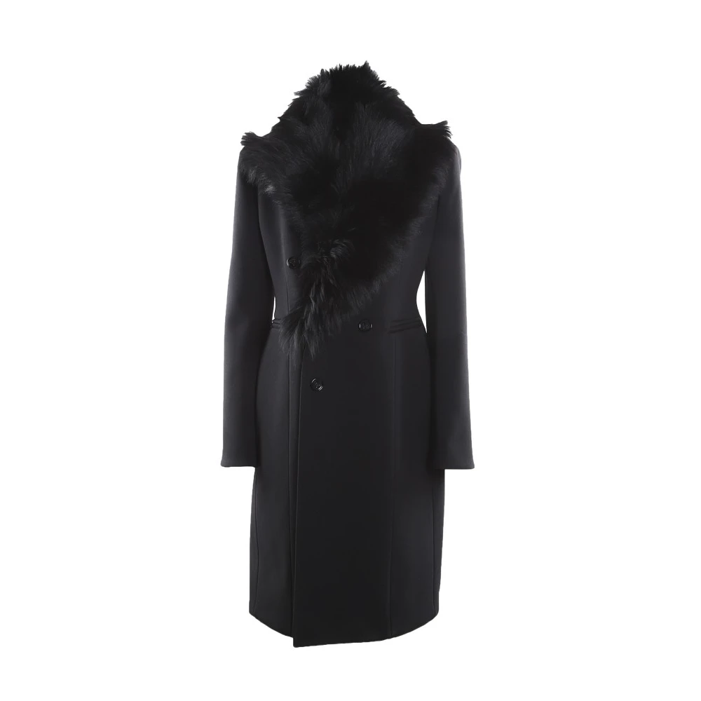 Bottega Veneta Single-Breasted Coats Black Dames
