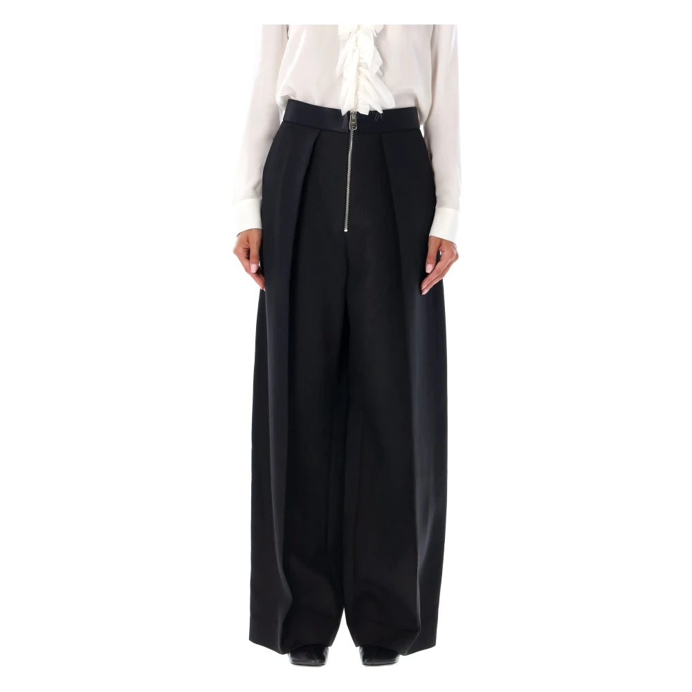 Khaite Zwarte Marine Pant Broek Black Dames