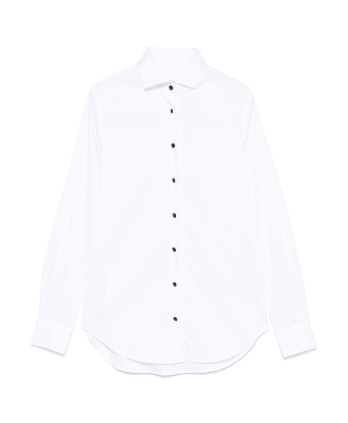 white-cotton-blend-stretch-shirt