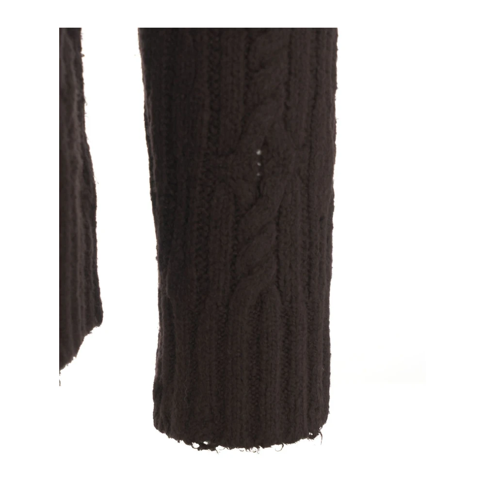 Mauro Grifoni Bruine Gebreide Trui Aw24 Handwas Brown Heren