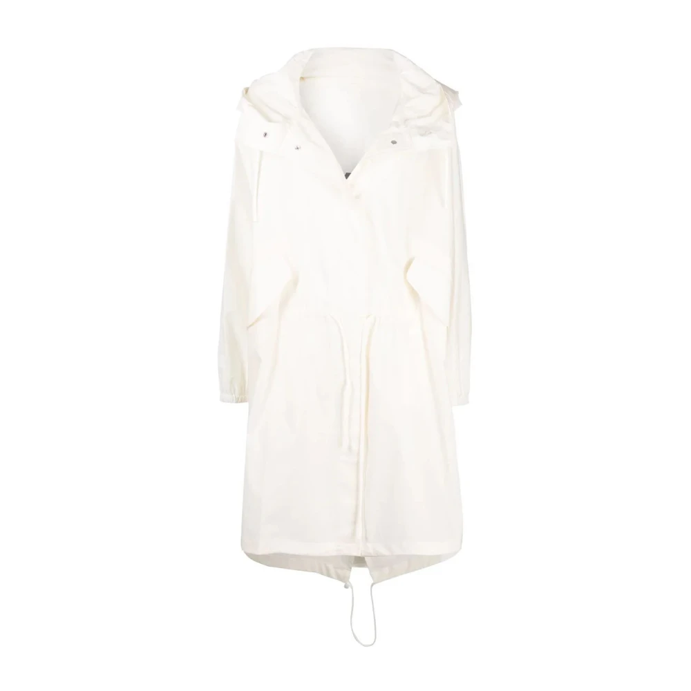 Jil Sander Elegante Beige Regenjas Essential Outdoor Beige Dames