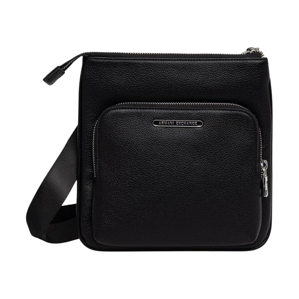 A|X Armani Exchange Uomo Nero Per Xm000846af12134uc001 Borsa A Tracolla Nera Key (Osfa), Casual, Poliestere - Immagine 3