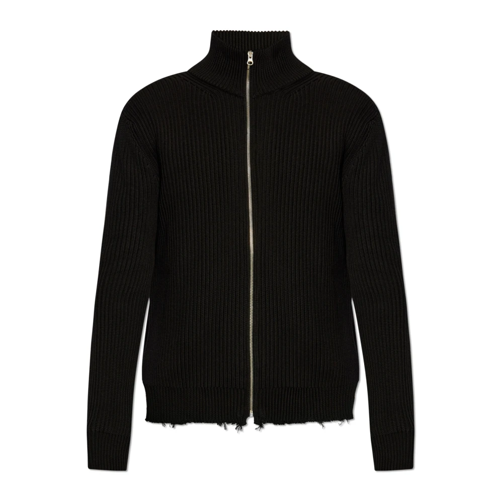 MM6 Maison Margiela Cardigan met een 'vintage' effect Black Heren