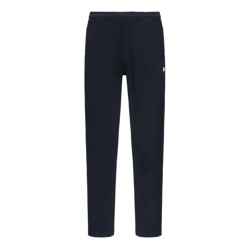 K-Way Men's Blue Sweatpants, 2XL, Iton Interlock Joggers