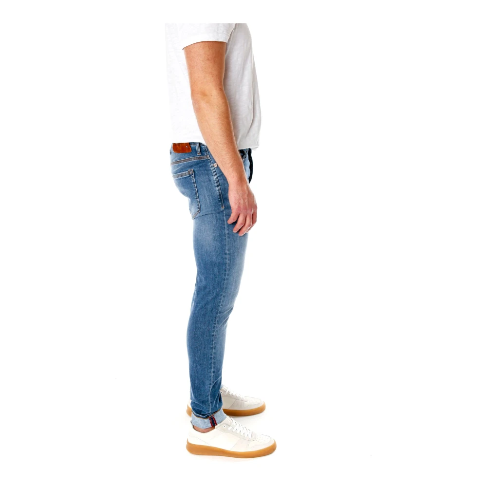 Blue de Gênes Slim Fit Mid Waist Jeans Blue Heren