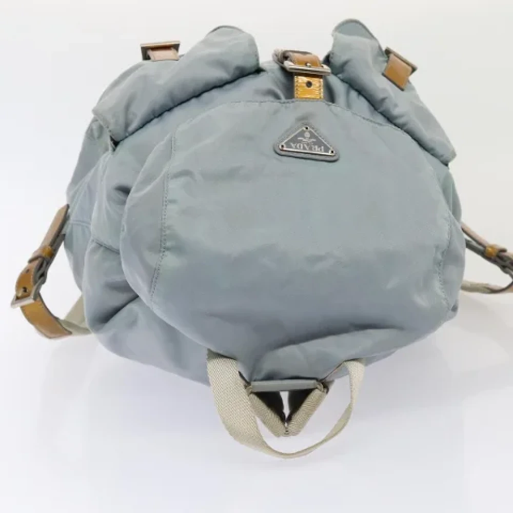 Prada Vintage Pre-owned Fabric backpacks Blue Dames