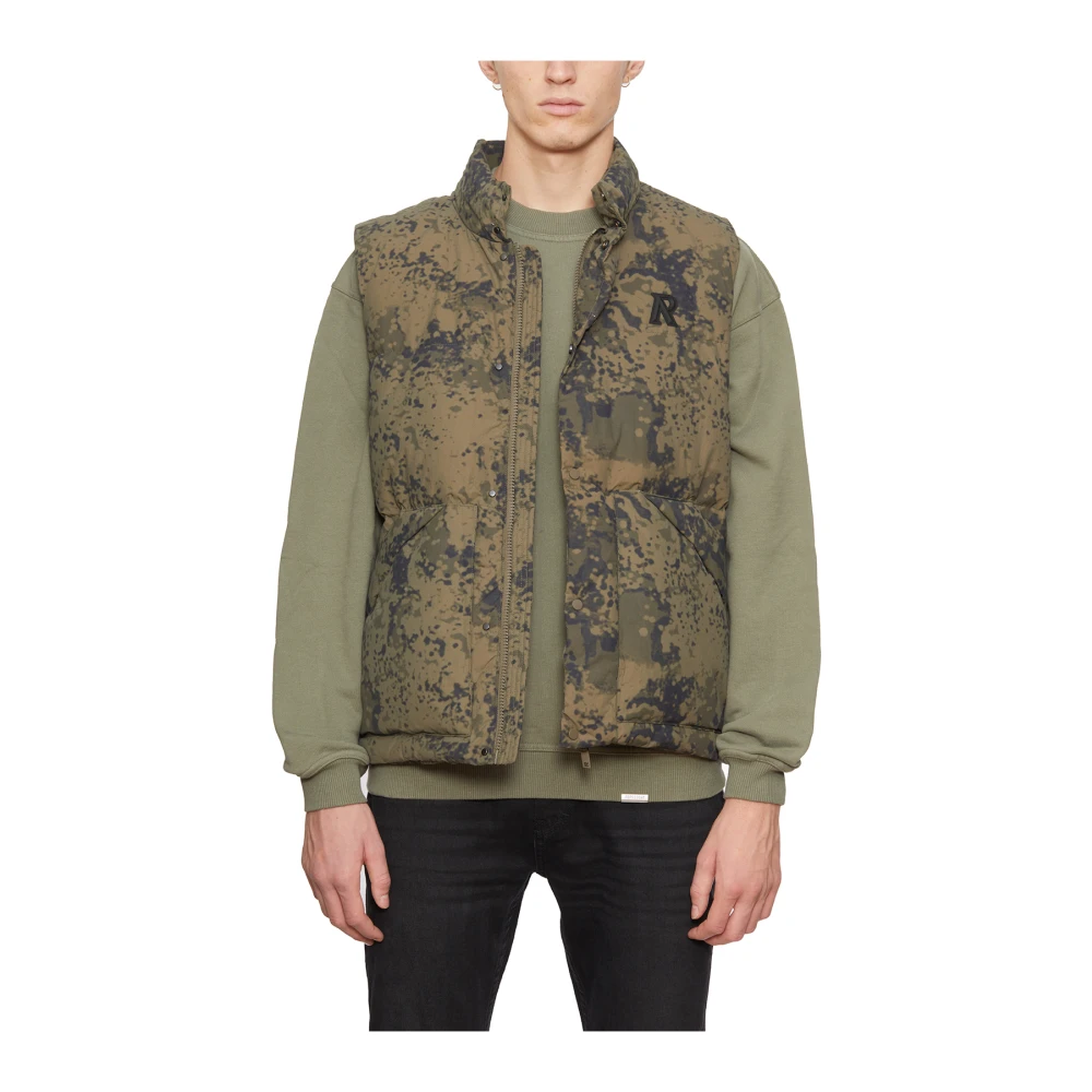 Represent Gewatteerd Nylon Vest Green Heren