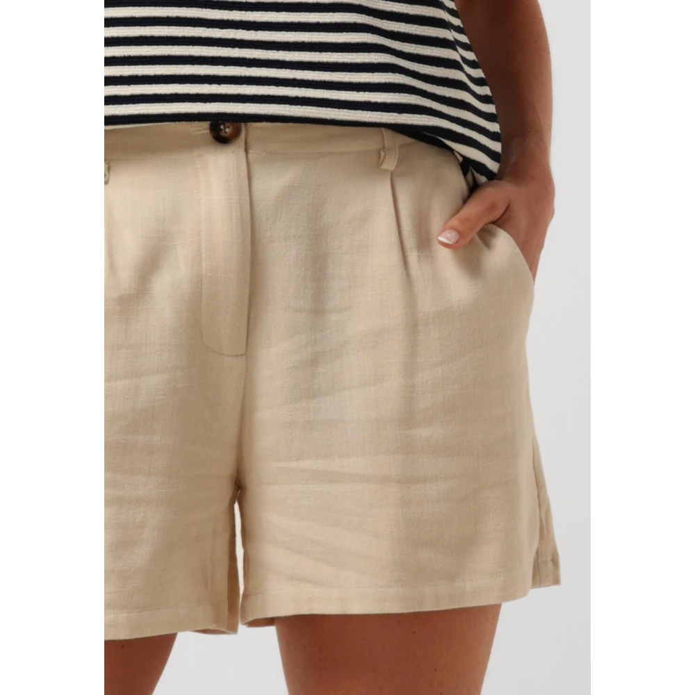 Ydence Beige Lily Shorts voor zomerse look Beige Dames