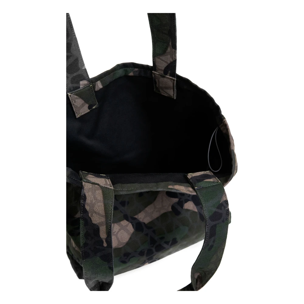 Valentino Garavani Iconographe Camouflage Tote Tas Green Heren