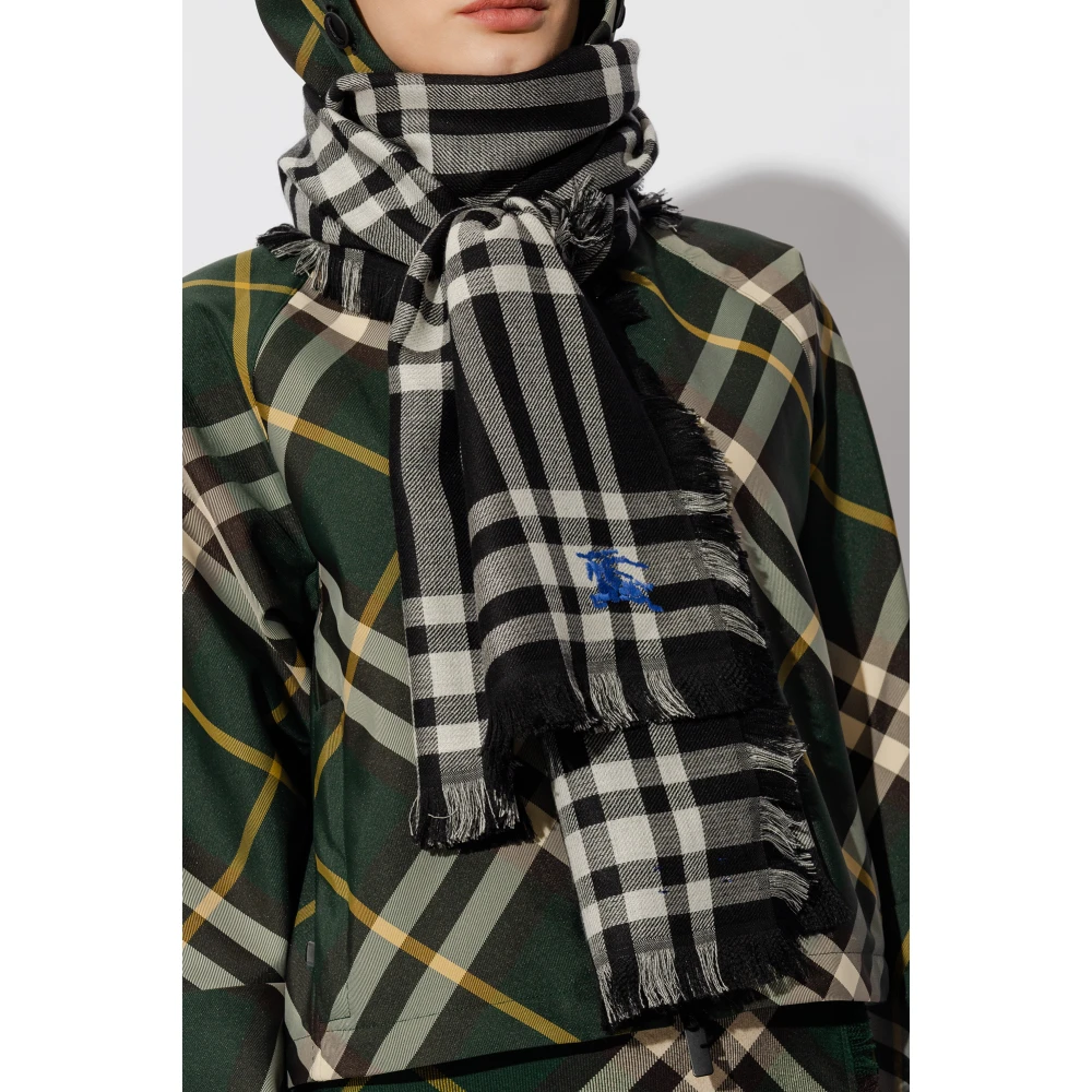 Burberry Wollen sjaal Black Unisex