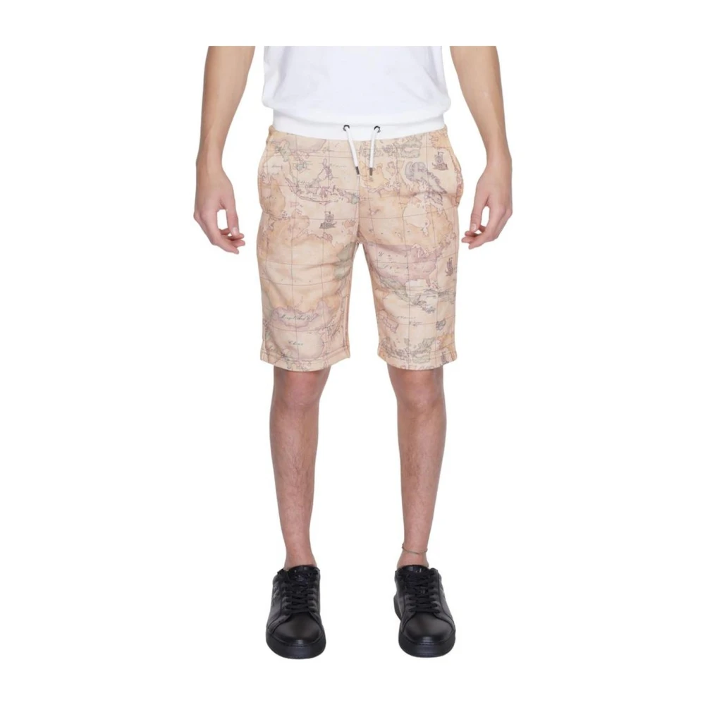 Alviero Martini 1a Classe Beige Bermuda Shorts Lente Zomer Collectie Beige Heren
